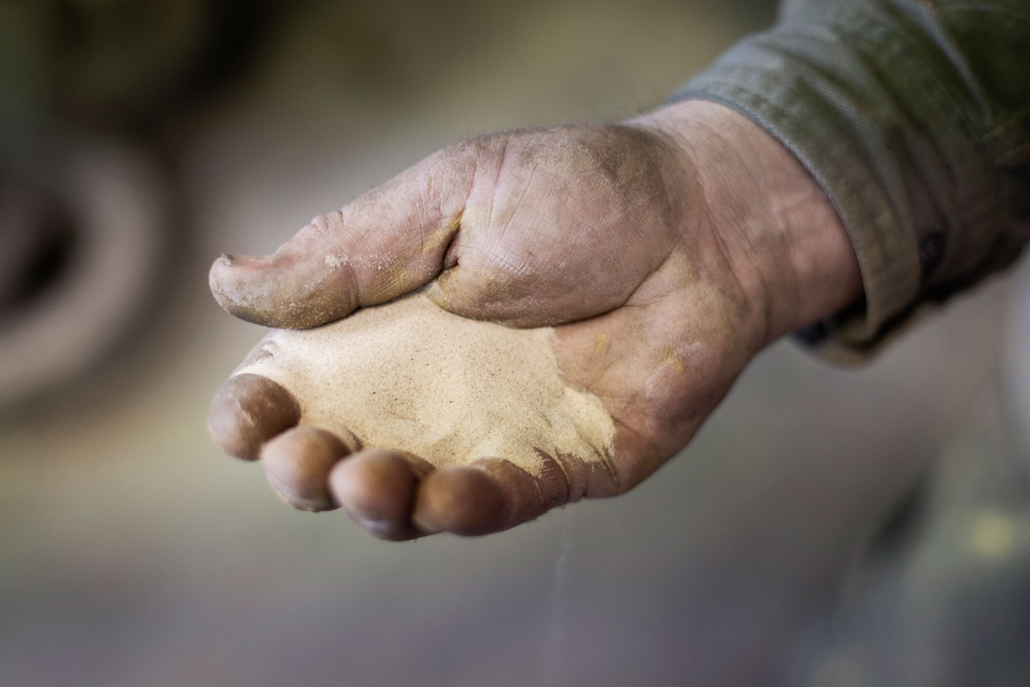 Gjuteriet arbetar både med sand- och vaxgjutning. Foto: Judit Nilsson