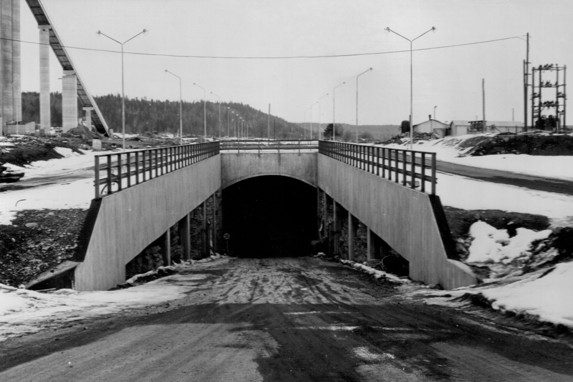 Tunnel till grovkrossen som låg 60 meter under jord.