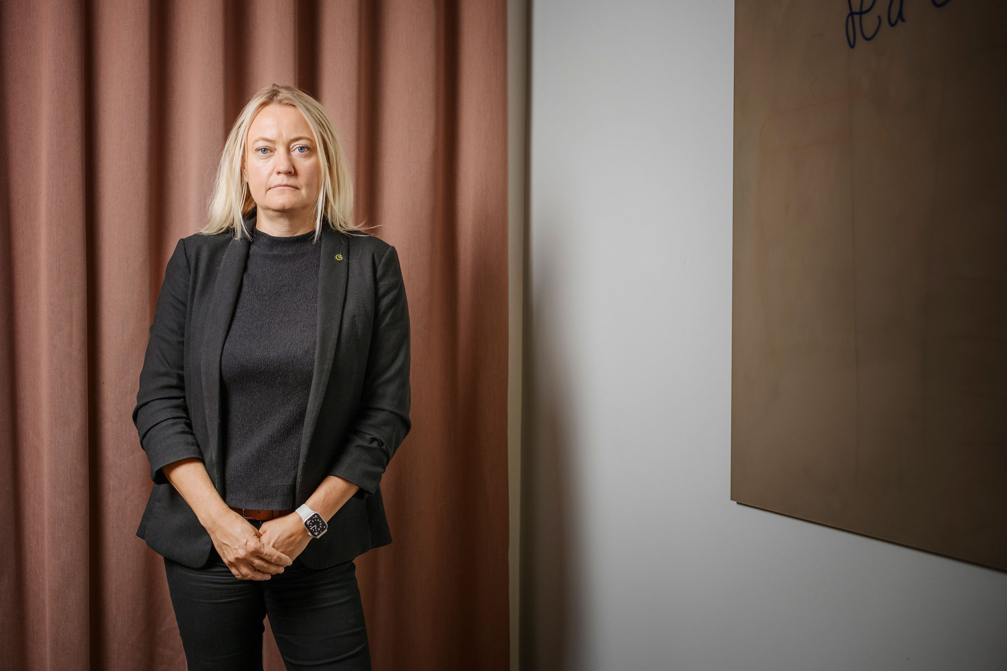 Madelene Engman, GS-fackets ordförande. Foto: Rasmus Löfvall