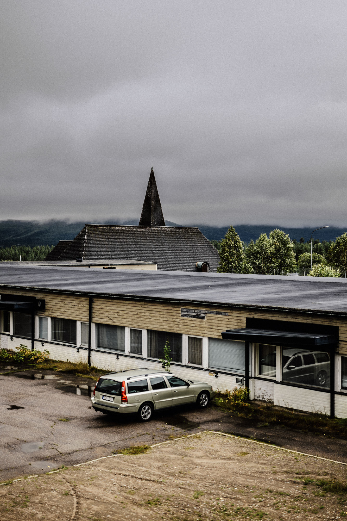 I dag finns enstaka byggnader kvar i Malmbergets centrum, snart är allt borta. Foto: David Lundmark
