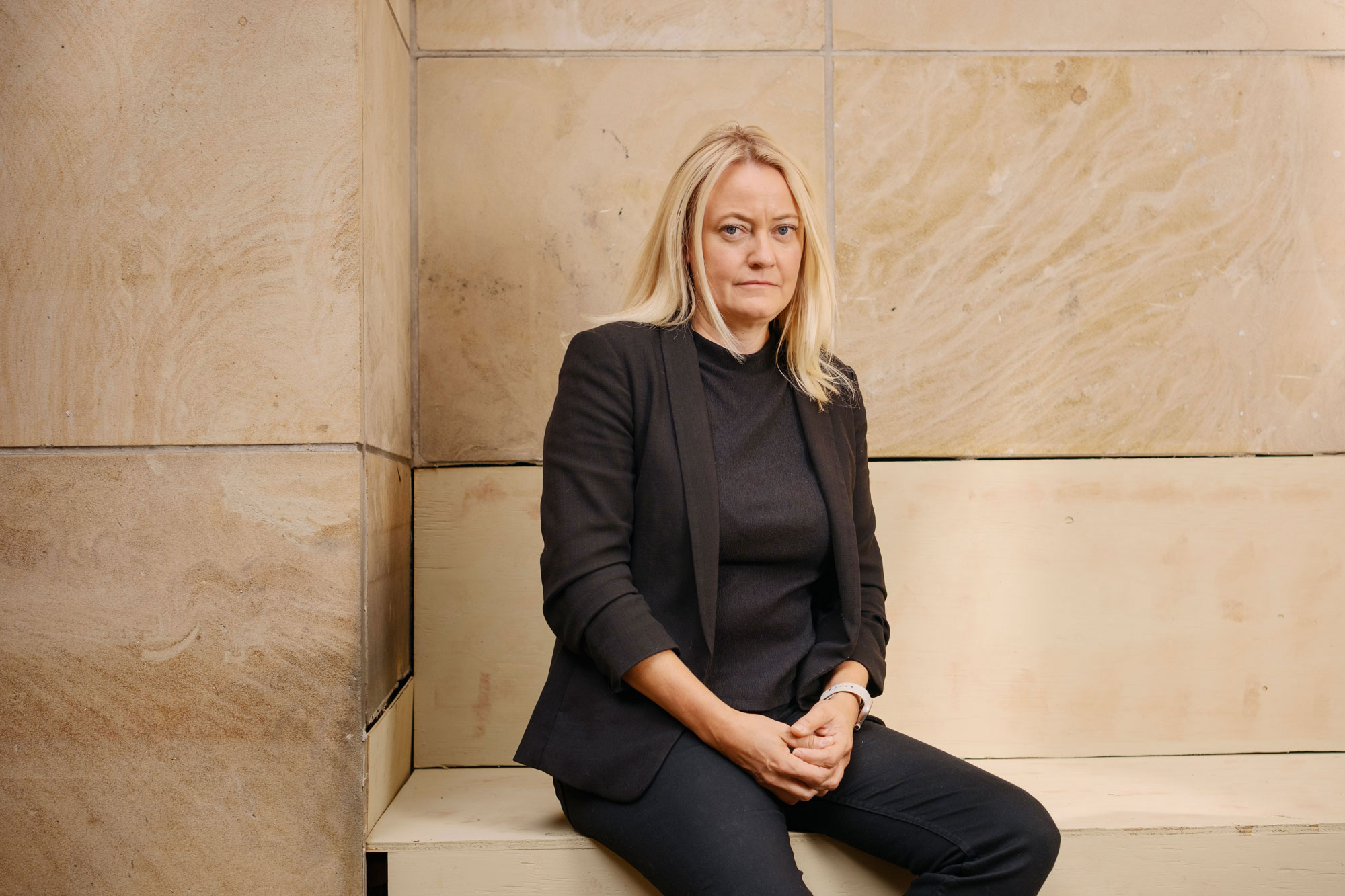 Madelene Engman är GS-fackets förbundsordförande. Foto: Rasmus Löfvall