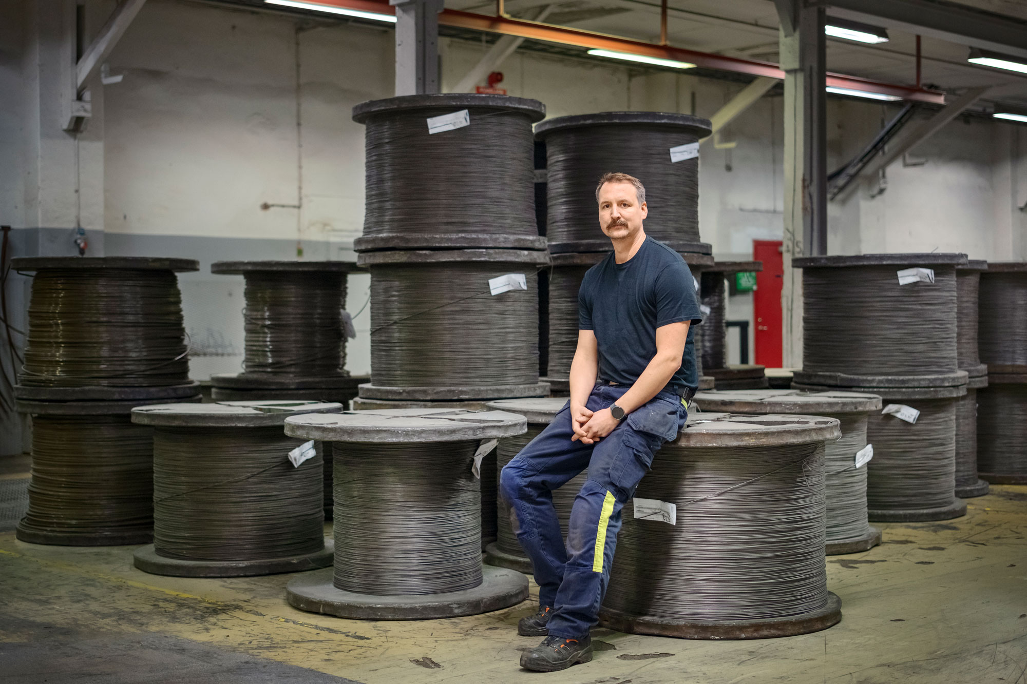Tommy Uldén, elektriker på fabriken i Gunnebo. Foto: Rasmus Löfvall